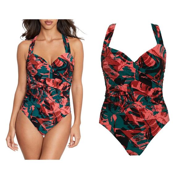 Magicsuit Nico Ruched One-Piece Swimsuit Size US/12 - Picture 2 of 9
